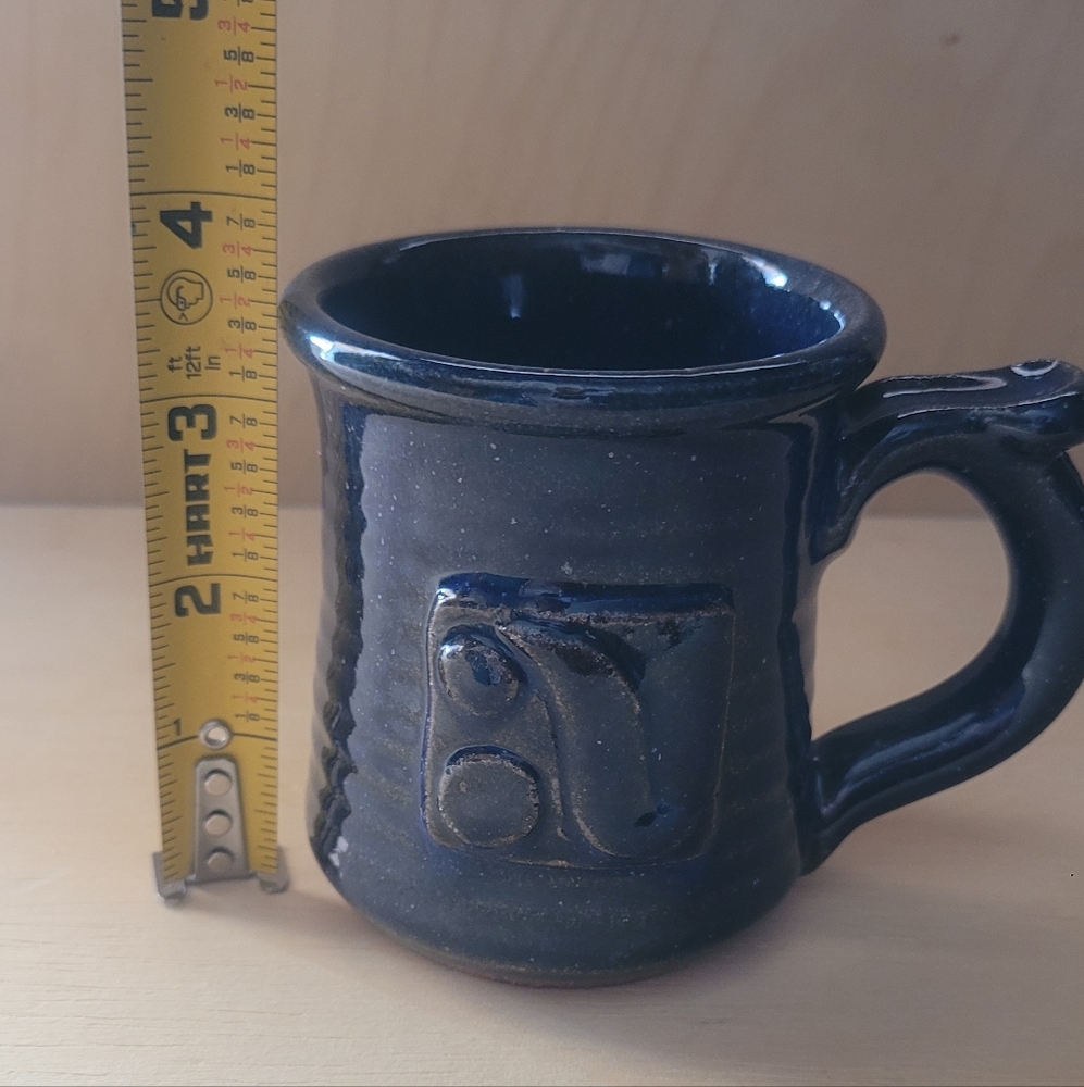 Handcrafted Blue Ceramic Mug